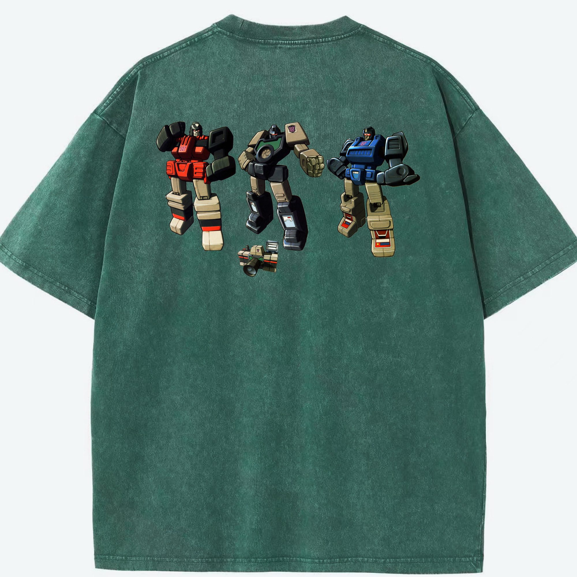 （画像用）  綿100% ヴィンテージ風 半袖Tシャツ（背面プリント）